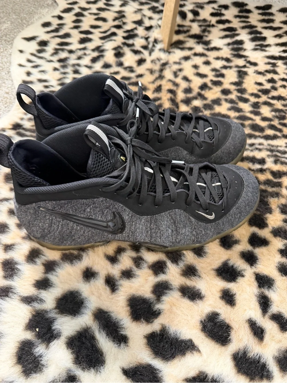 Nike Air Foamposite Pro Wool Fleece 2017 624041-007 Mens Sz 13